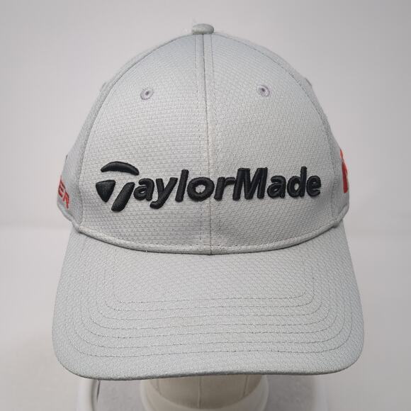 TaylorMade Aero Burner Fitted Baseball Cap Gray XL Embroidered Lightweight - Picture 2 of 10